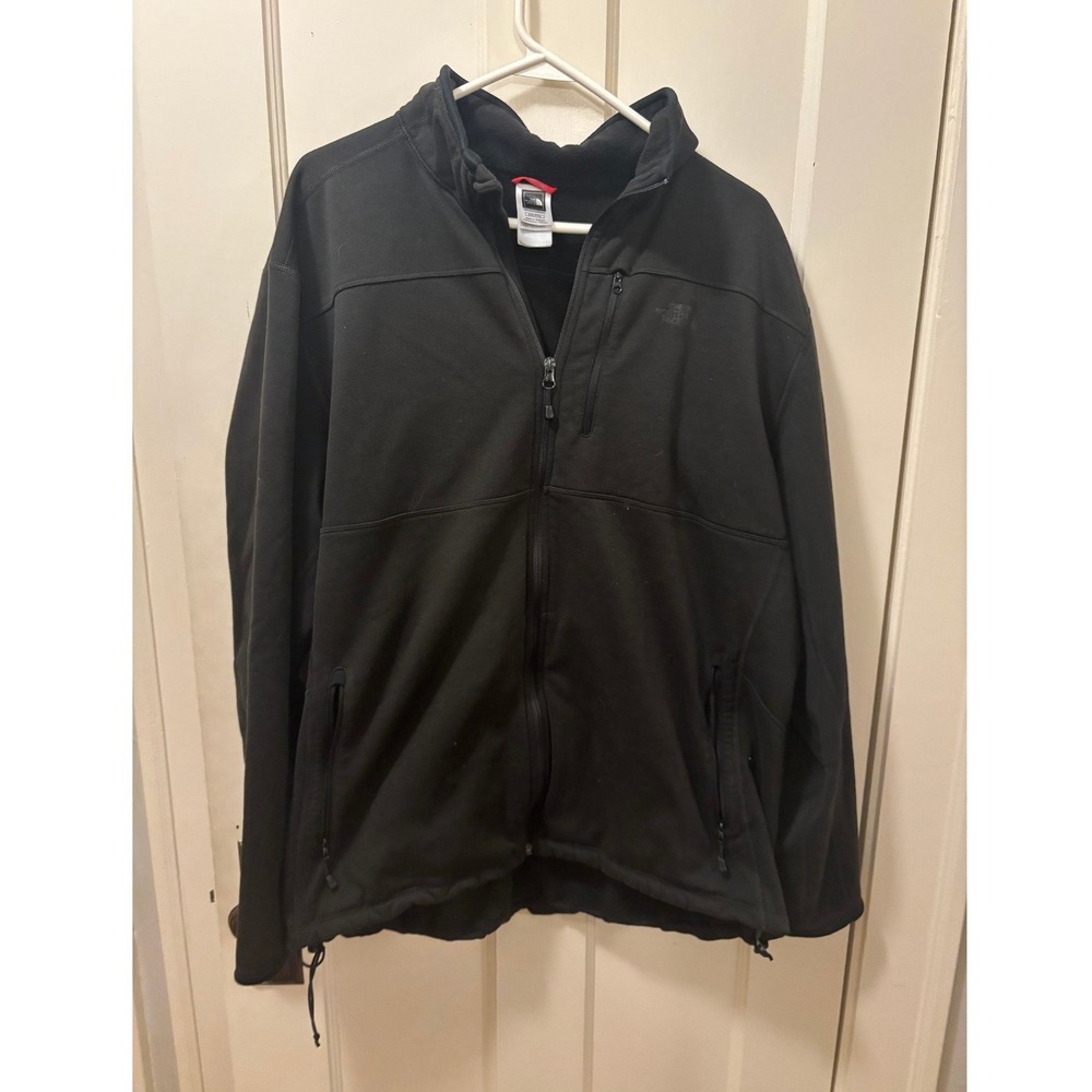 The North Face Mens XXL Black Softshell Full Zip Jacket